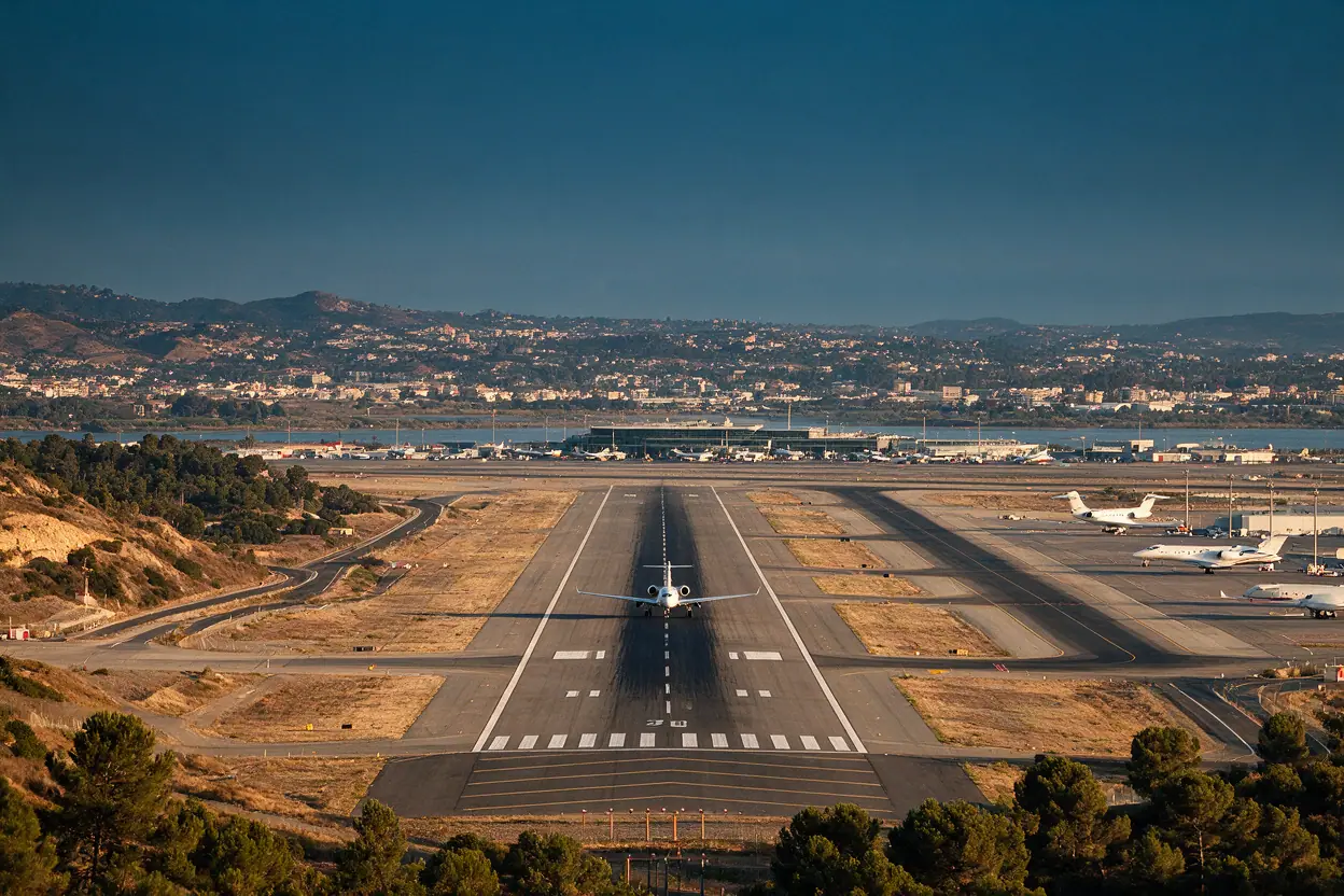 Private jets at Portland International Airport