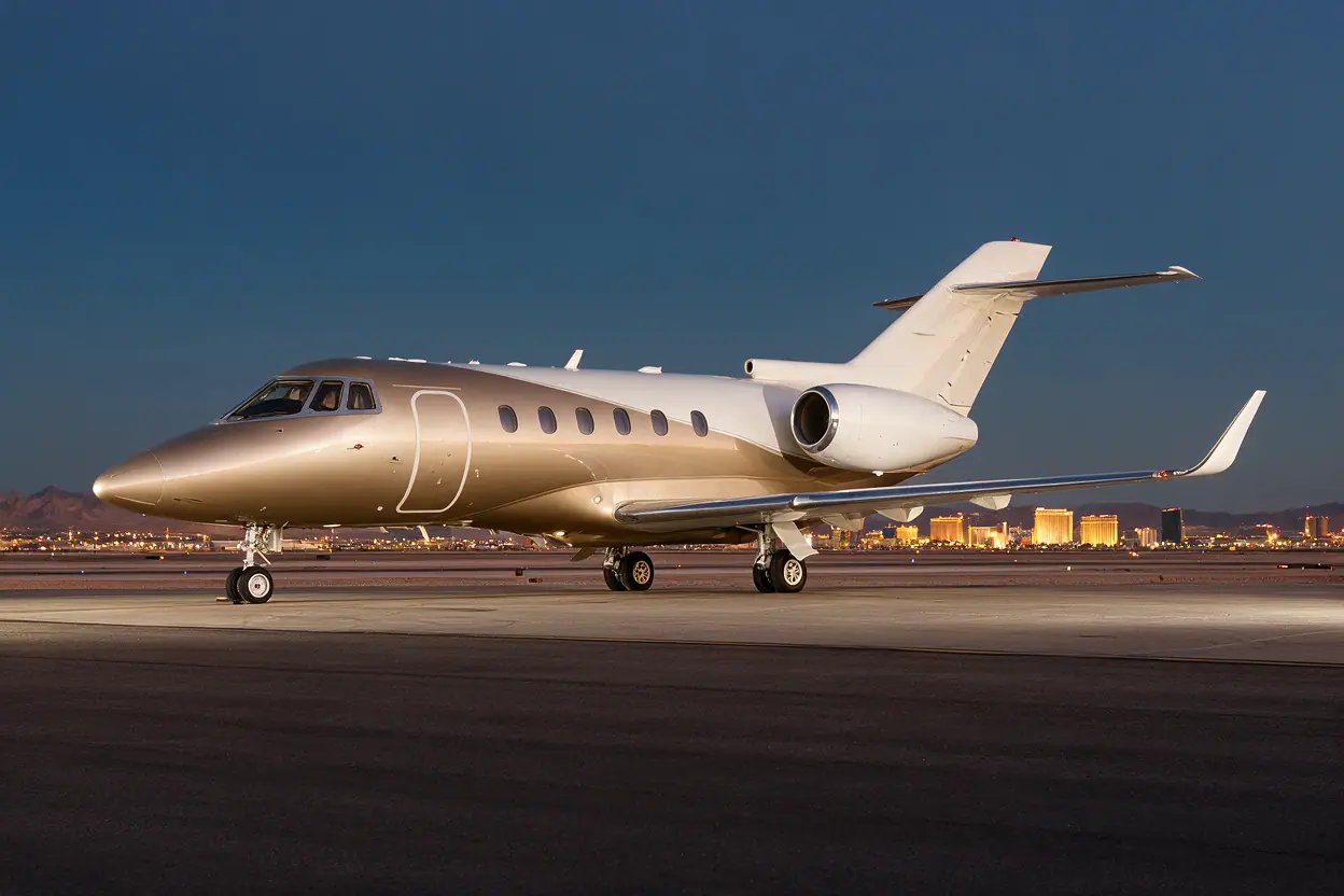 Private jet in Las Vegas